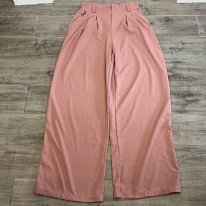Halara Women's Flex High Waist Pleated Pants Size Small Tall Dusty Pink